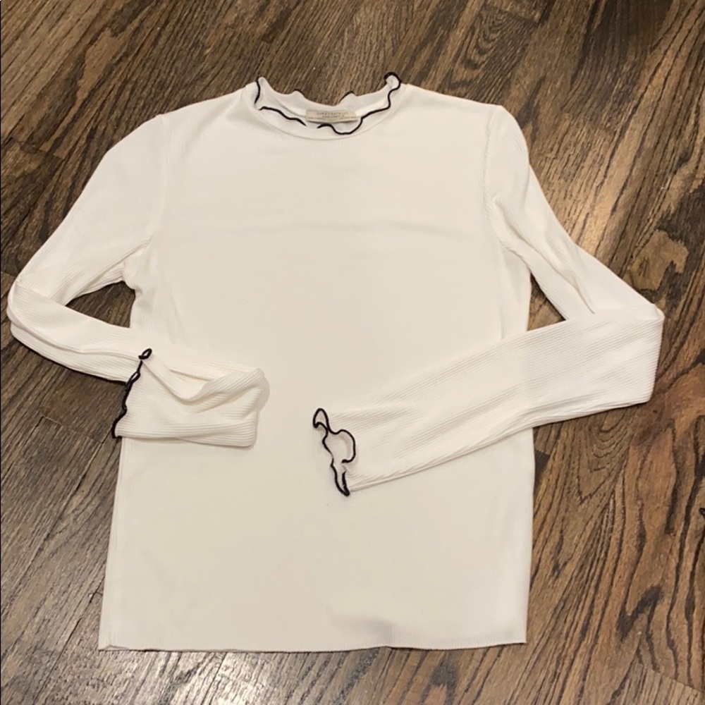 Zara white top
